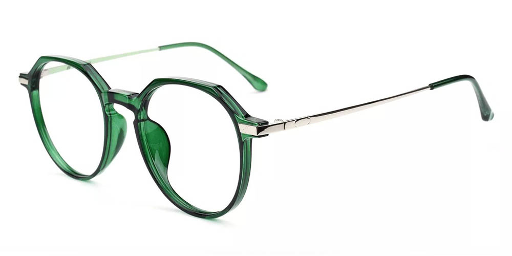 0308 Prescription Glasses Clear Green