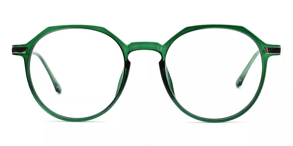 0308 Prescription Glasses Clear Green