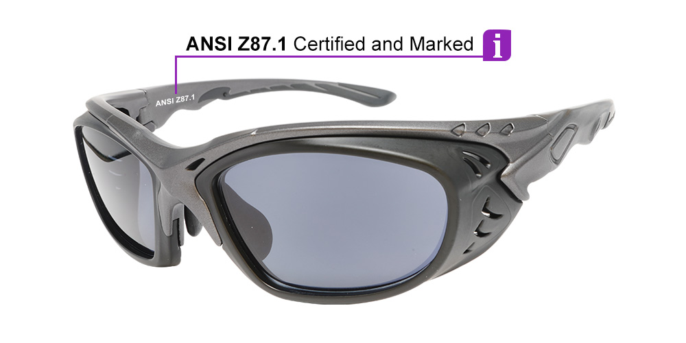 Beacon Prescription Safety Sunglasses Black - ANSI Z87.1 and CSA Certified