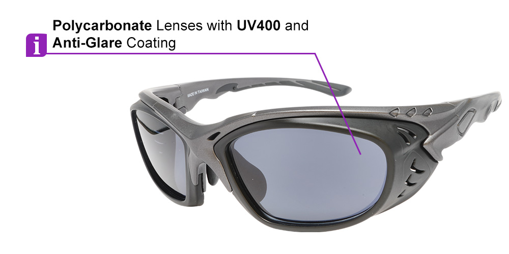 Beacon Prescription Safety Sunglasses Black - ANSI Z87.1 and CSA Certified