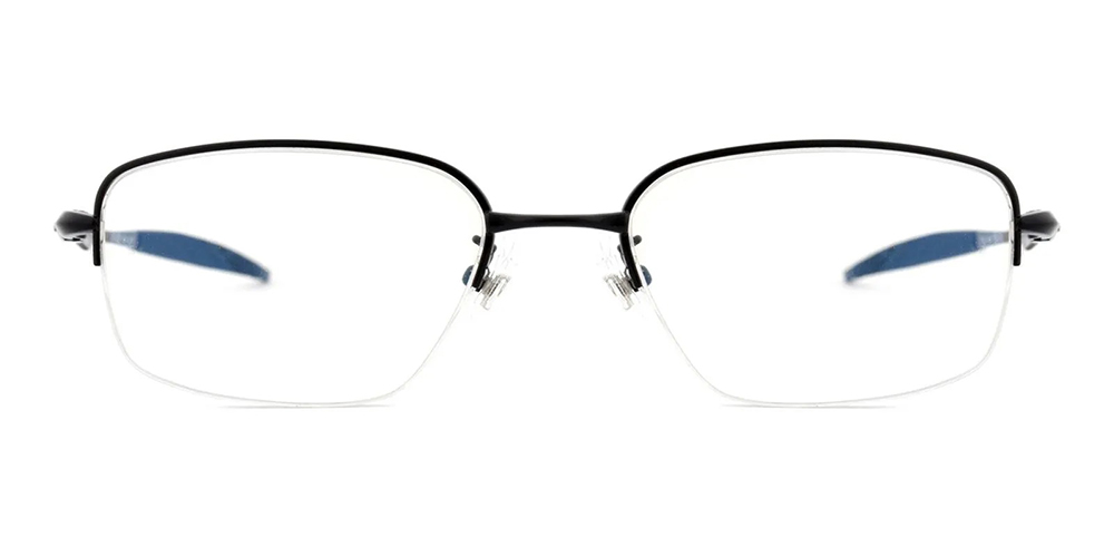 Shirley Half Rim Titamium Prescription Eyeglasses Black
