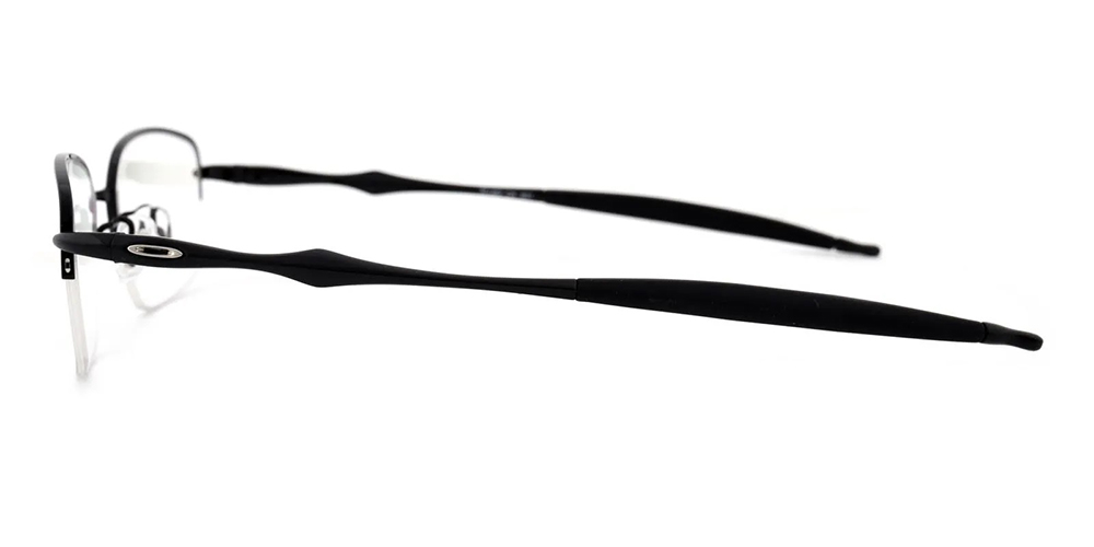 Shirley Half Rim Titamium Prescription Eyeglasses Black