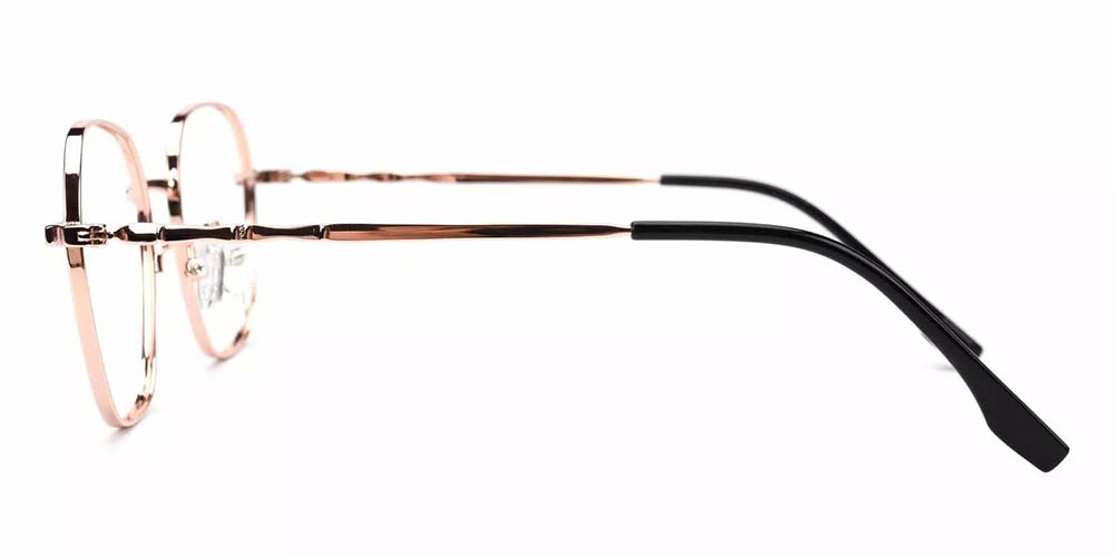 1684 Metal Prescription Glasses Gold