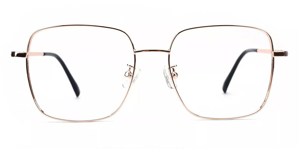1687 Metal Prescription Glasses Gold