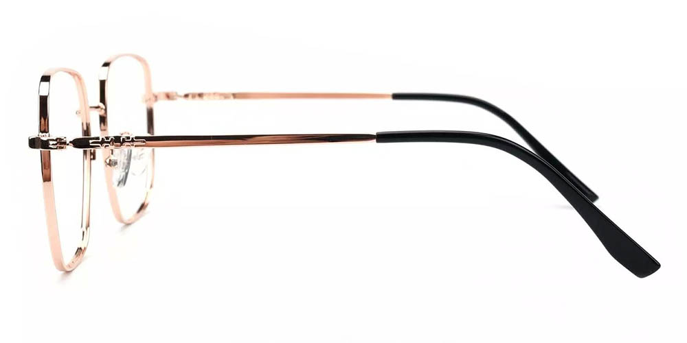 1687 Metal Prescription Glasses Gold