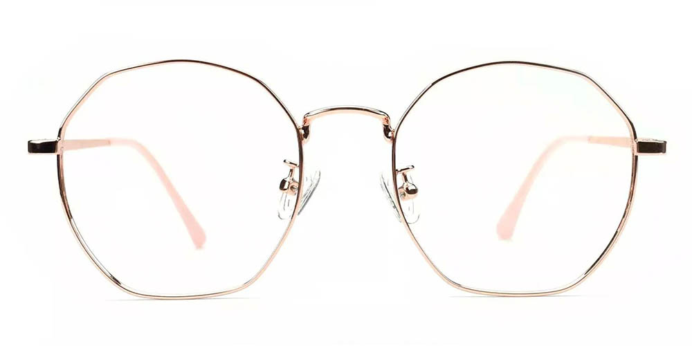 1698 Metal Prescription Glasses Gold