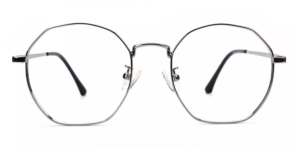 1698 Metal Prescription Glasses Silver