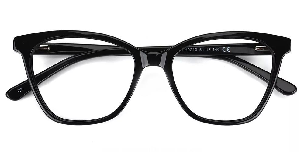 Elmont Cat Eye Prescription Eyeglasses Black