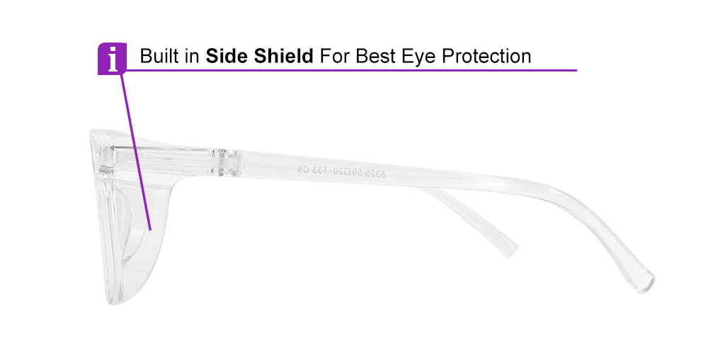 Corning Prescription Safety Glasses Clear