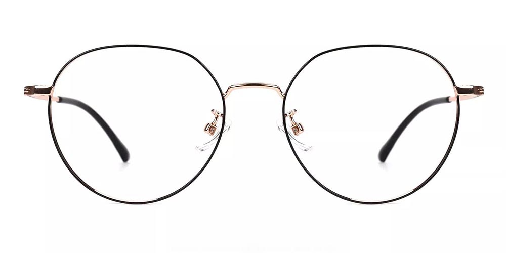 Fremont-C4 Prescription Eyeglasses Black Gold