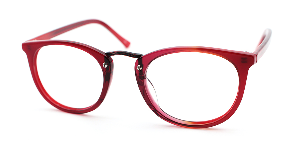 Teasdale Prescription Eyeglasses Red