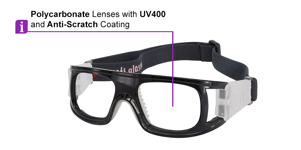 Springville Sports Goggles Black - Basketball, Baseball, Football & Soccer Glasses