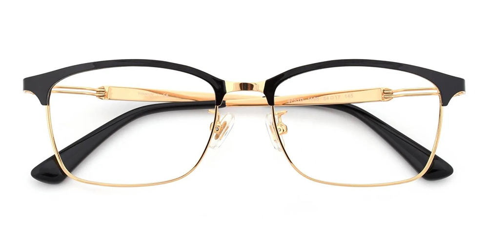 Holbrook Pure Titamium Prescription Eyeglasses Black Gold