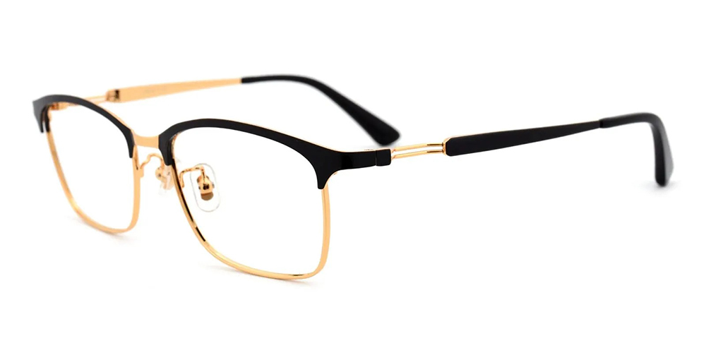 Holbrook Pure Titamium Prescription Eyeglasses Black Gold