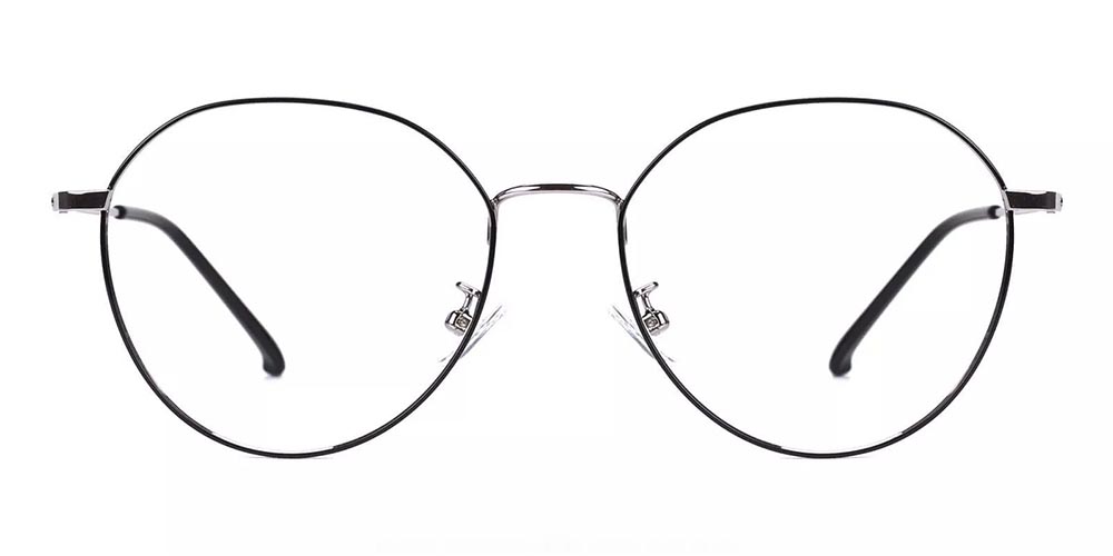 Oceanside Prescription Eyeglasses Black Silver