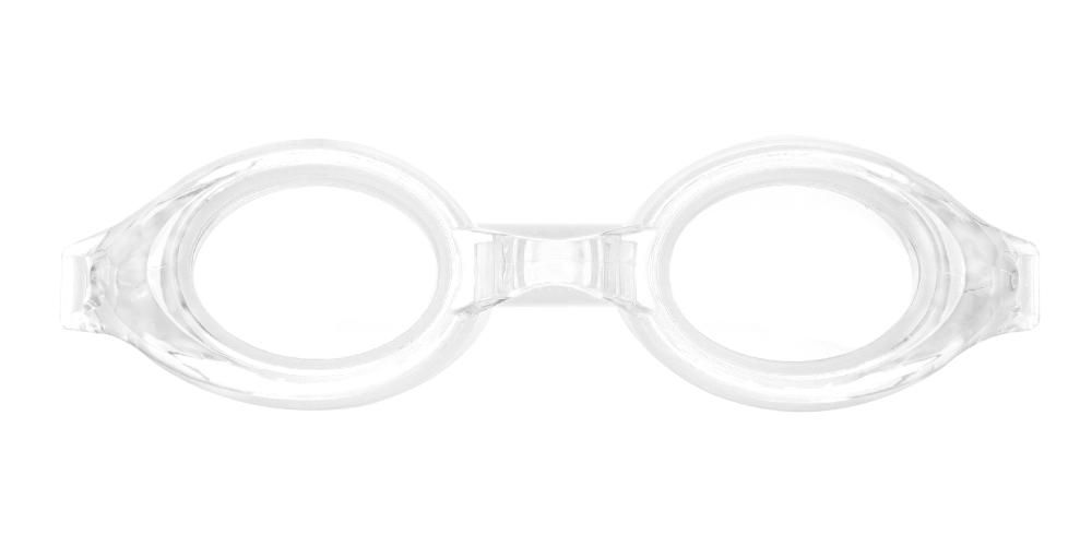 Benson Prescription Swimming Goggles Clear - Nose Clip, Ear Plugs and Watertight Case Included 