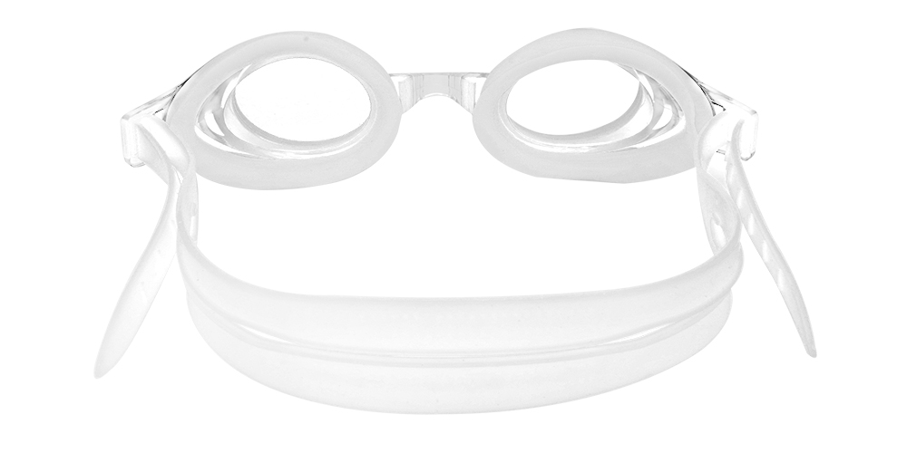 Benson Prescription Swimming Goggles Clear - Nose Clip, Ear Plugs and Watertight Case Included 
