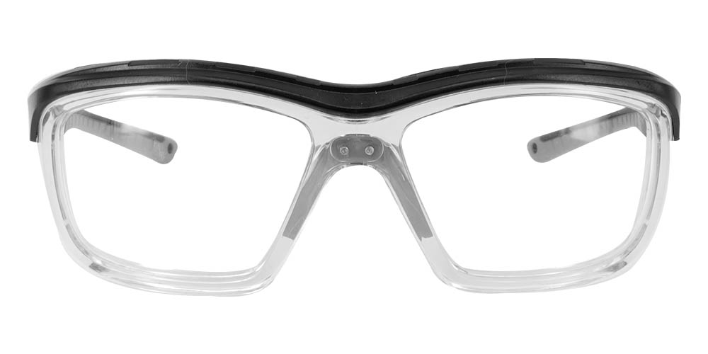 Albany Prescription Safety Glasses Black Grey - ANSI Z87.1 Certified