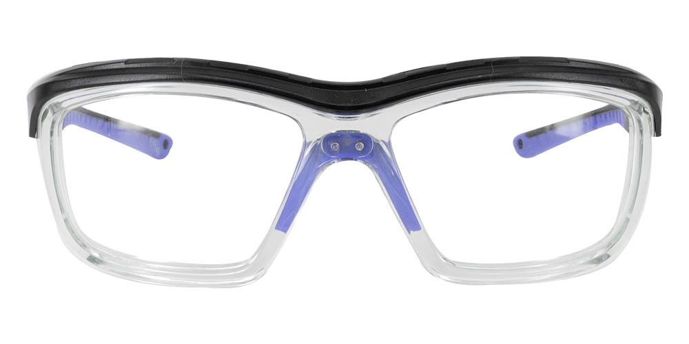 Albany Prescription Safety Glasses Black Blue - ANSI Z87.1 Certified