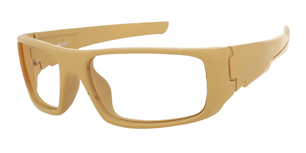 Sherrill Prescription Safety Glasses Almond