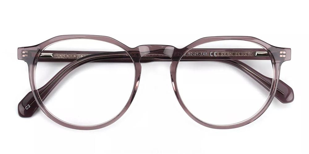 Clawson-C2 Prescription Eyeglasses Clear Purple