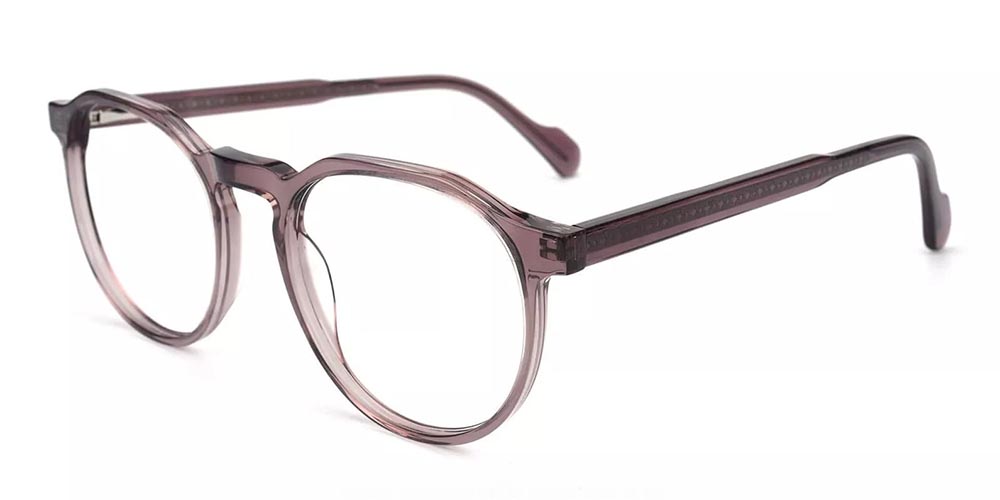 Clawson-C2 Prescription Eyeglasses Clear Purple