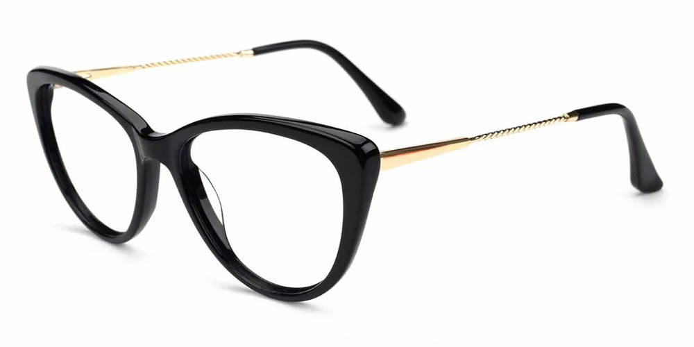 A5775 Cat Eye Prescription Glasses Black