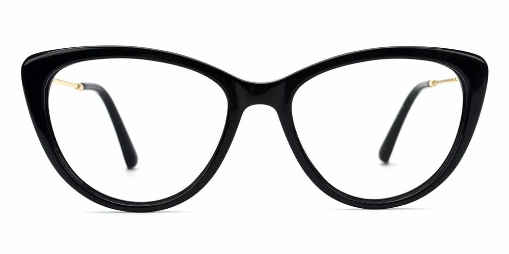 A5775 Cat Eye Prescription Glasses Black