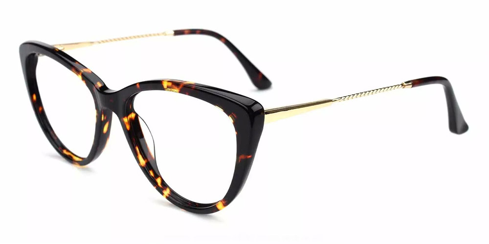 A5775 Cat Eye Prescription Glasses Tortoise