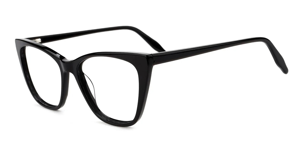 Eastchester Cat Eye Prescription Glasses Black - Spring Hinge