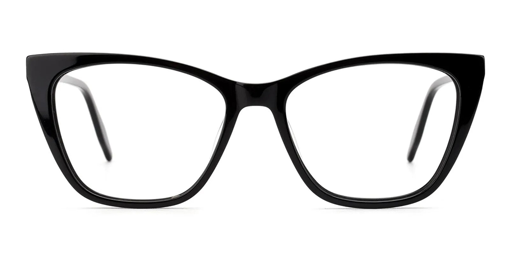 Eastchester Cat Eye Prescription Glasses Black - Spring Hinge