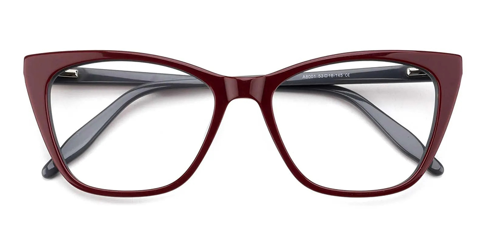 Eastchester Cat Eye Prescription Glasses Red - Spring Hinge