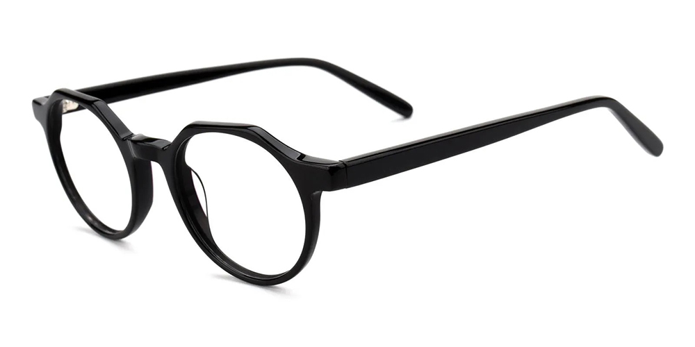 Eggertsville Prescription Glasses Black Acetate - Spring Hinge