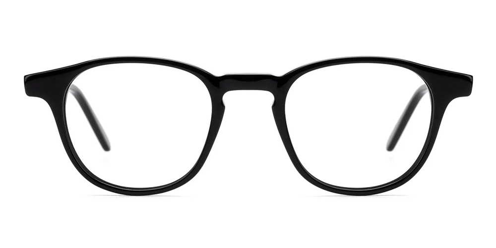 Farmingville Prescription Glasses Black Acetate - Spring Hinge