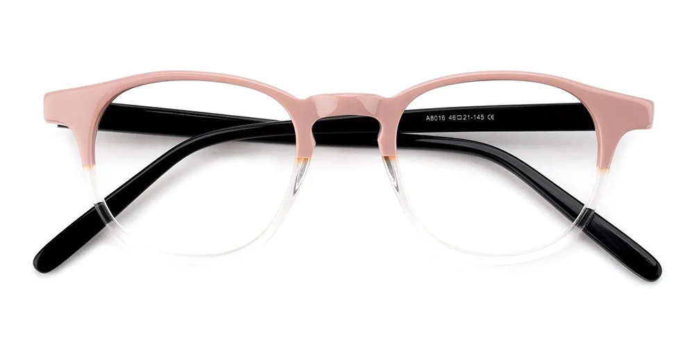 Farmingville Prescription Glasses Pink Acetate - Spring Hinge