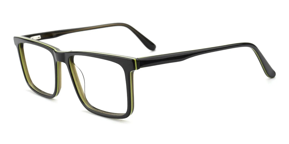 Mastic Prescription Glasses Black Acetate - Spring Hinge