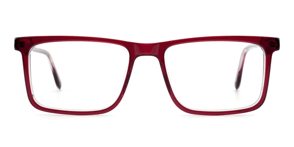 Mastic Prescription Glasses Red Acetate - Spring Hinge