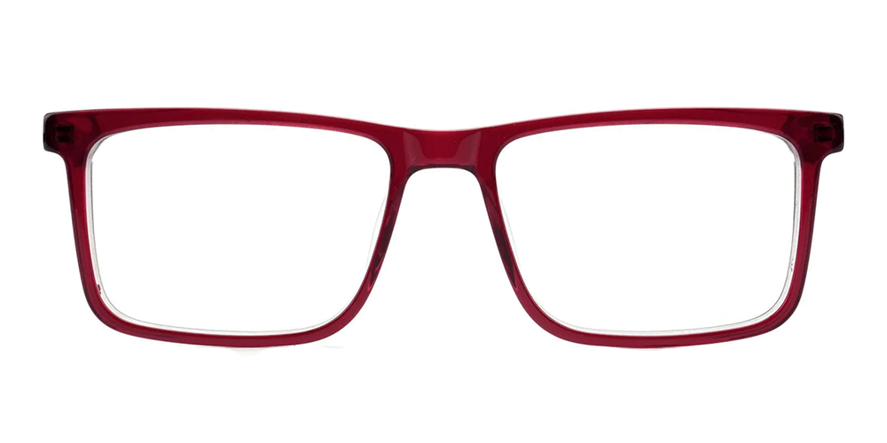 Mastic Prescription Glasses Red Acetate - Spring Hinge