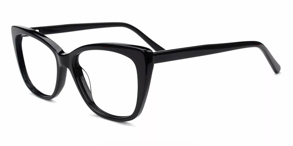 A910 Cat Eye Prescription Glasses Black