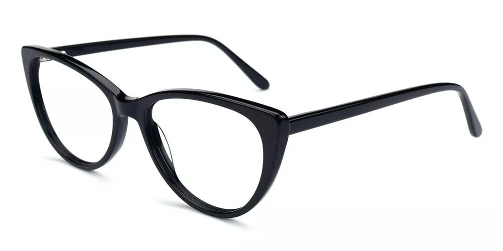 A961 Cat Eye Prescription Glasses Black