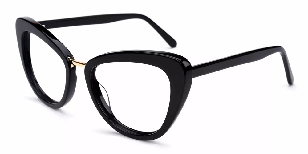 AT1708 Cat Eye Prescription Glasses Black