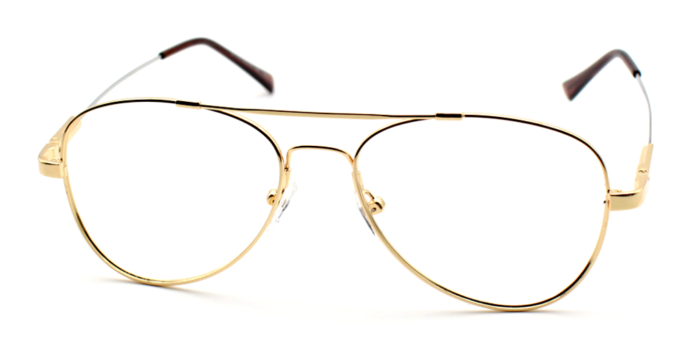 Leamington Aviator Eyeglasses Gold