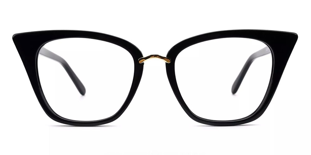 CAT011 Cat Eye Prescription Glasses Black