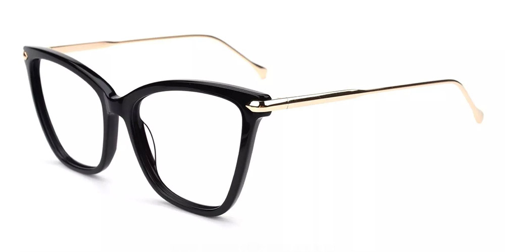CAT013 Cat Eye Prescriptionnn Glasses Black