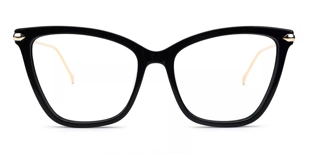 CAT013 Cat Eye Prescriptionnn Glasses Black