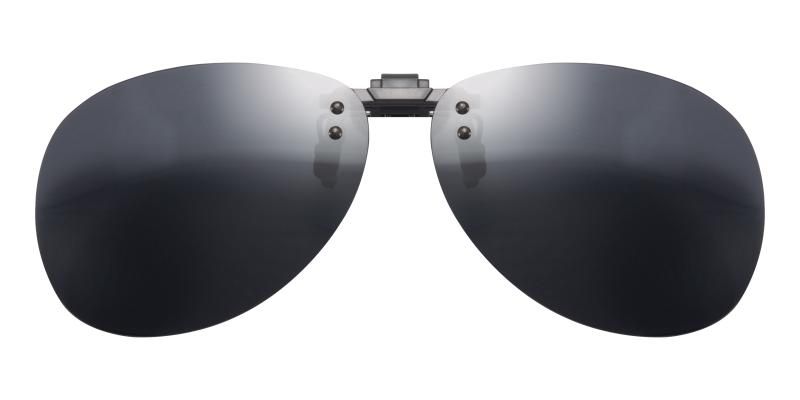 Aurelius Black Polarized Clip-On