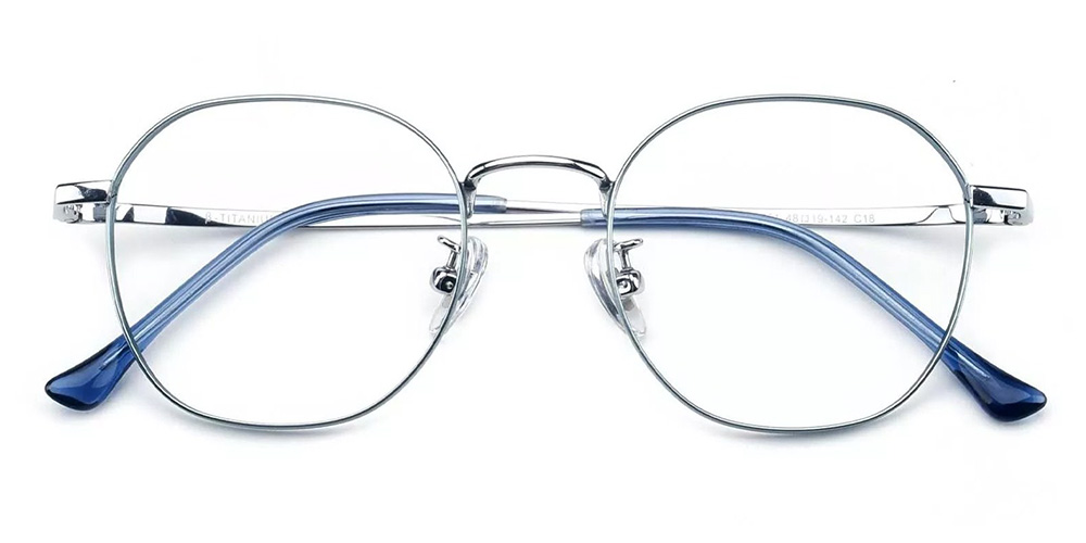 D62251 Titanium Prescription Glasses Silver