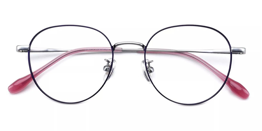 D62273 Titanium Prescription Glasses Red