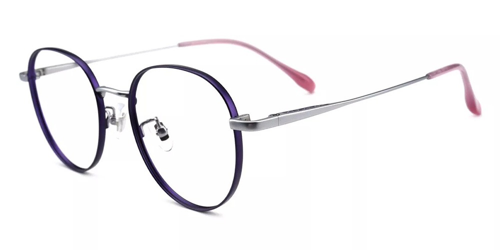 D62273 Titanium Prescription Glasses Red