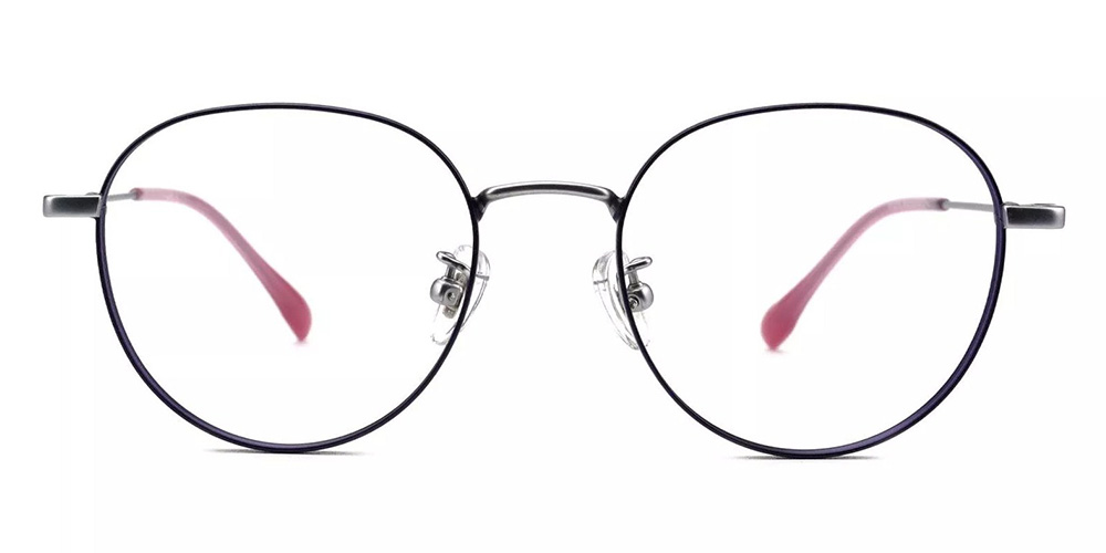 D62273 Titanium Prescription Glasses Red